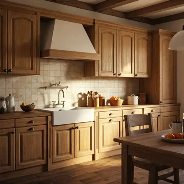 Ahşap Mutfak Dekorasyonu