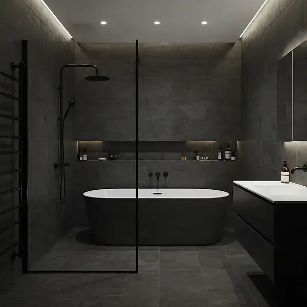 Antresit Banyo Dekorasyonu